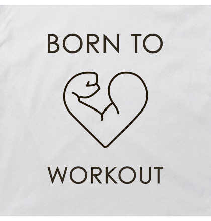 Свитшот "Born to workout" унисекс, фото 2, цена 980 грн